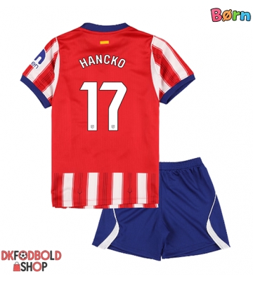 Atletico Madrid David Hancko #17 Hjemmebanesæt Børn 2026-27 Kort ærmer (+ korte bukser)